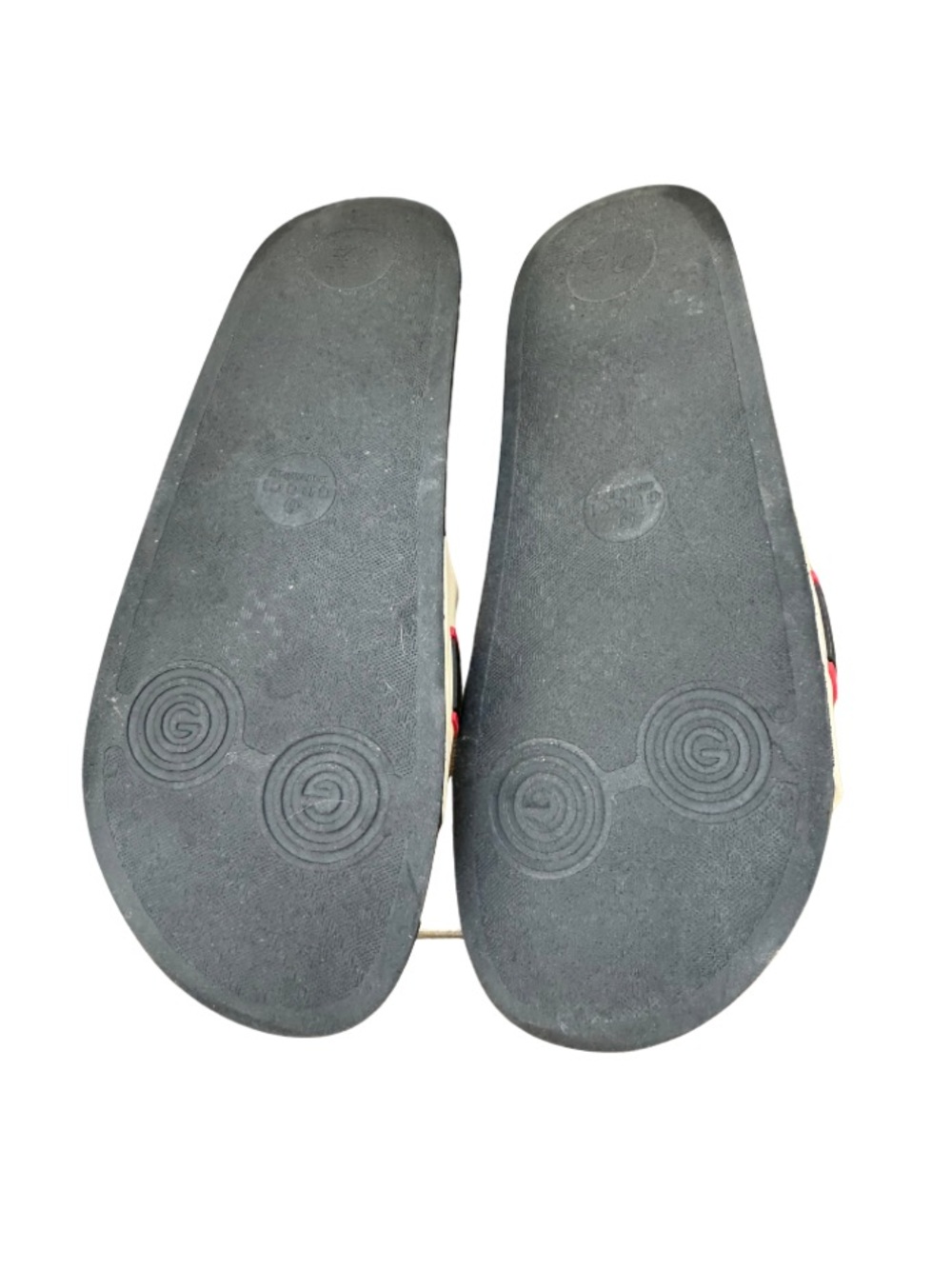 ✨Gucci Pursuit Rubber Slides Sandals Black Red White Men’s Size 10 ✨ - Picture 6 of 7